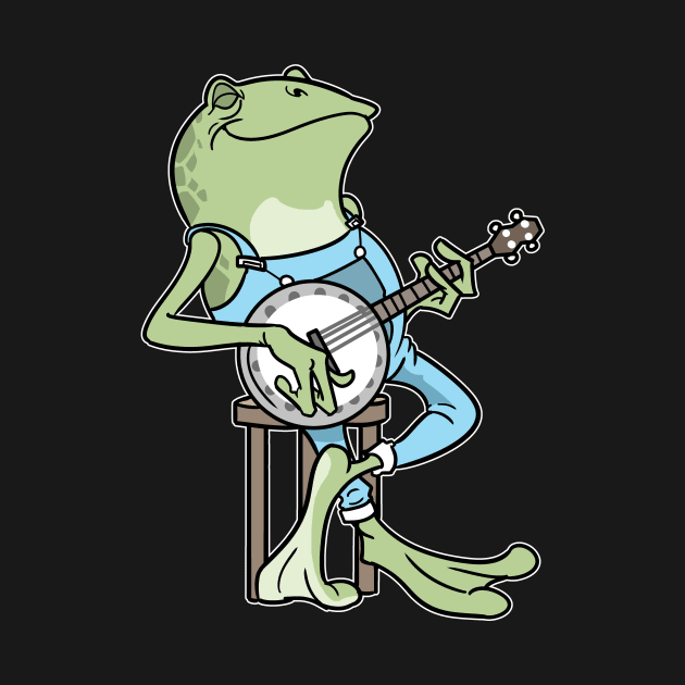 Cottagecore Aesthetic Frog Banjo Fairycore by ModernMode