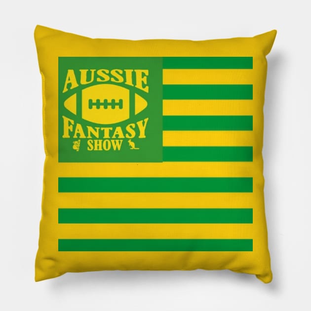 USA-AUS Flag small Pillow by Aussie NFL Fantasy Show