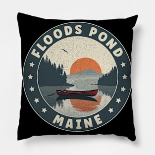 Floods Pond Maine Sunset Pillow