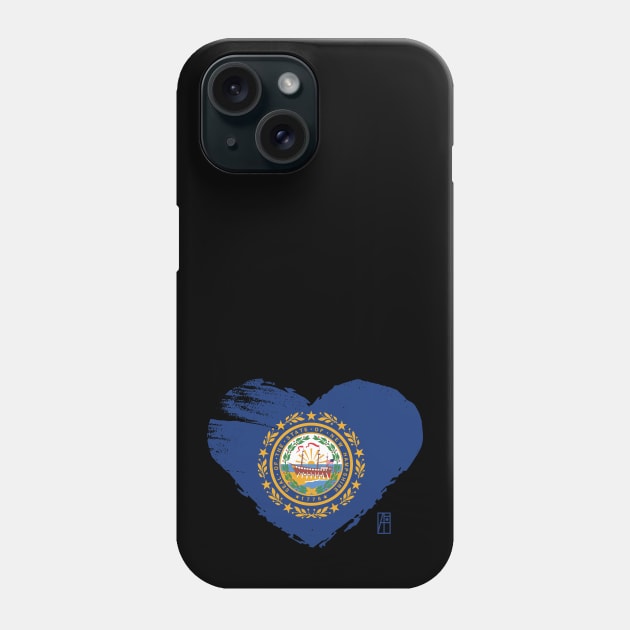 U.S. state - I Love New Hampshire - New Hampshire flag Phone Case by ArtProjectShop