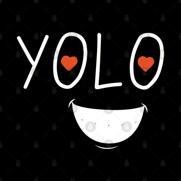 YOLO Smile (White) by LetCStore