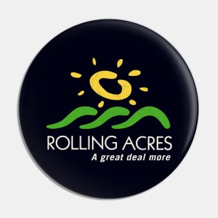 2000's Rolling Acres Mall Logo - White Text Pin