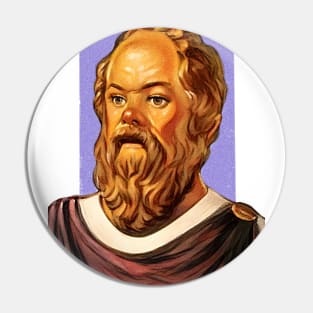 Greek Philosopher Socrates illustration Pin