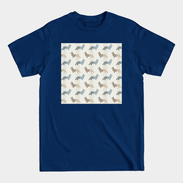 Disover Corgi Natural Pattern Big - Corgi - T-Shirt