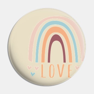 Rainbow Love Pin