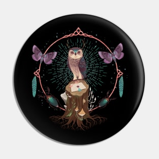 Enchanted Woodland Secret Keeper And Dream Catcher Pin