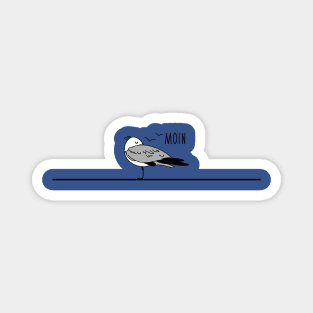 Funny sleeping seagull (b) Magnet