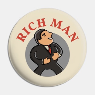 cute rich man character Pin