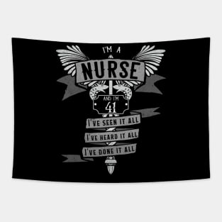 Funny 41st Birthday Nurse Gift Idea Tapestry