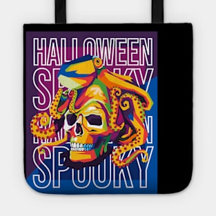 scary skull Tote