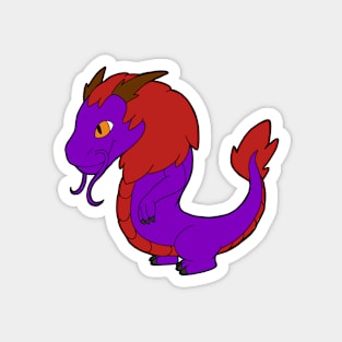 Purple Chinese Dragon Magnet