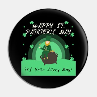 St Patrick's Day Design Pin