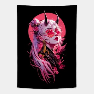 Sakura Demon Girl Tapestry