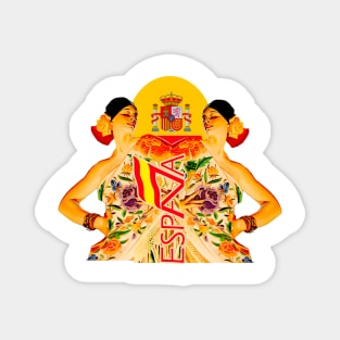 España spanish flamenco dancing Magnet