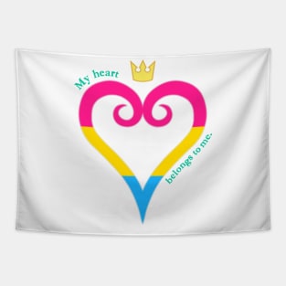 Pan Pride Heart Tapestry