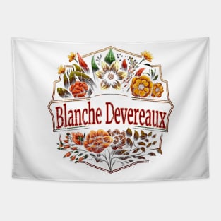 Flower Vintage Blanche Tapestry