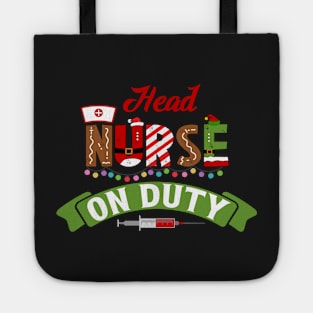 Funny Nurse Life Christmas Pun Quote Hilarious Joke Idea Head Tote