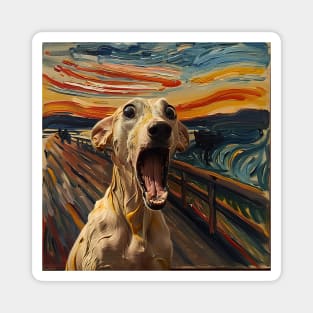 The Scream Dog Magnet