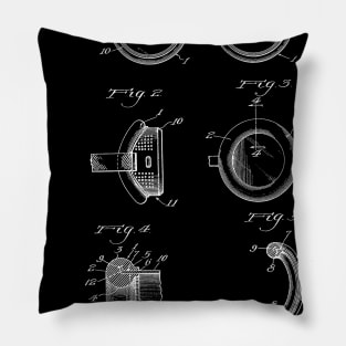 Cushion for Goggles Vintage Patent Hand Drawing Pillow