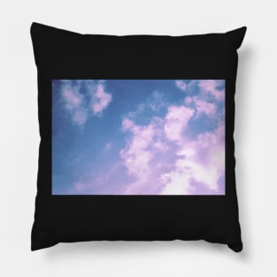 Sky with pink clouds Pillow