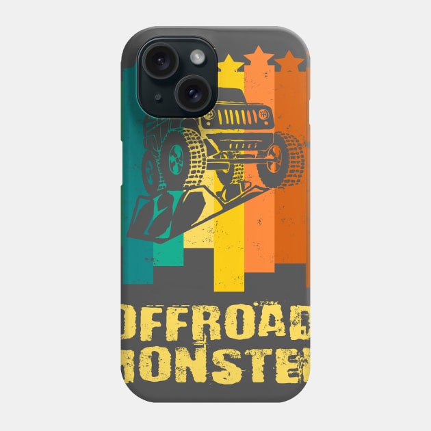 Offroad Monster Jeep gift Phone Case by Lomitasu