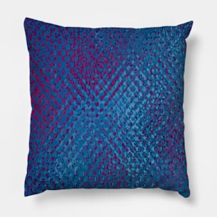 Iridescent Reds Blues Pillow