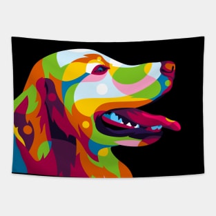 The Colorful Labrador Dog Inside Tapestry