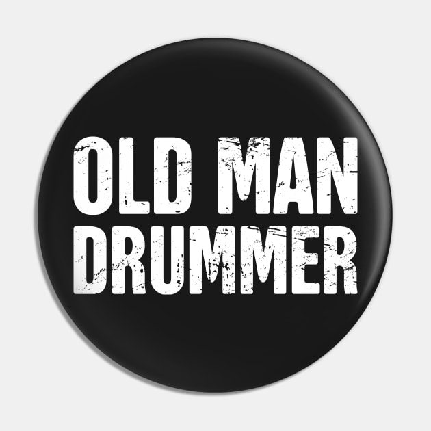 Old Man Drummer Pin by MeatMan