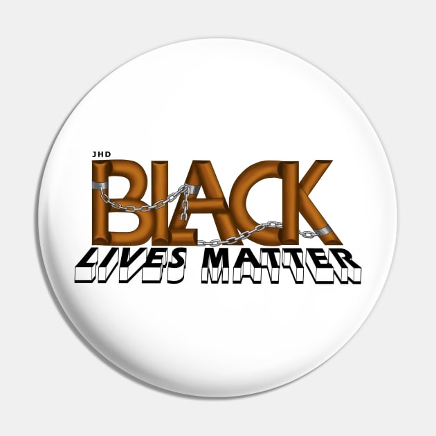 Black Lives Matter Graffiti Pin by Jhenelle's Hand-drawn Designs