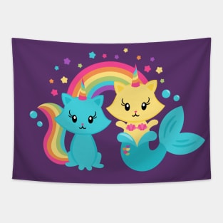 Meowgical Kittens Tapestry