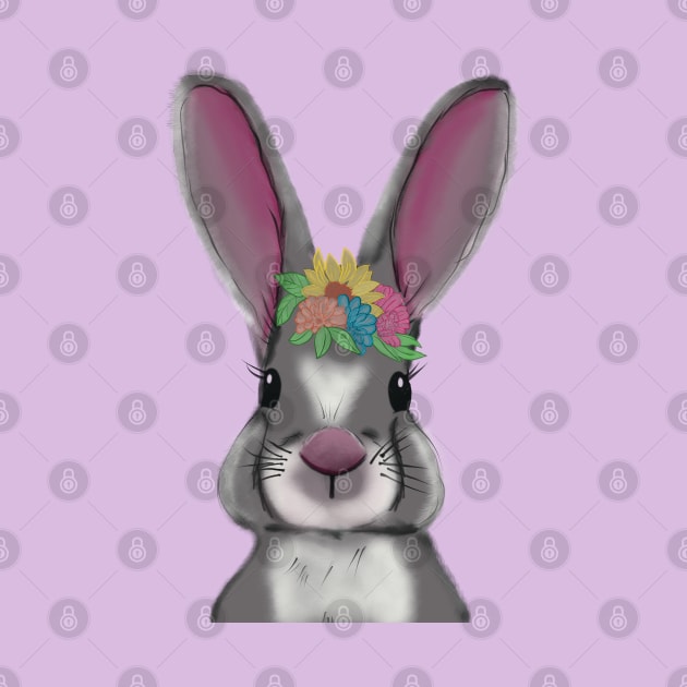 Easter bunny Watercolor by Sheila’s Studio