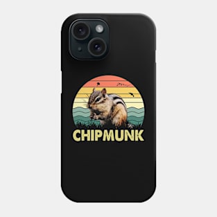 Urban Wildlife Whispers Chipmunk Elegance, Stylish Tee for Admirers Phone Case