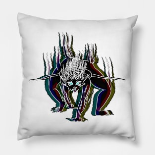 BLACK ICE CREEPIN - GLITCH Pillow