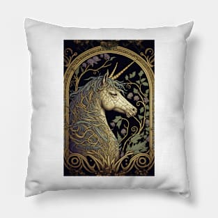 The Golden Unicorn Pillow