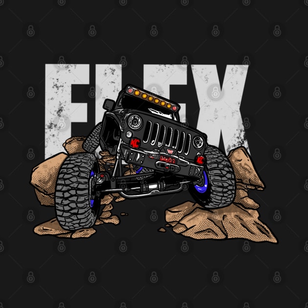 Black Jeep Flex by 4x4 Sketch