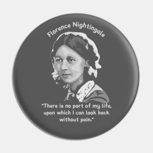 Florence Nightingale Portrait and Quote Pin