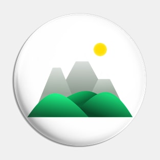 Hills and mountains Pin