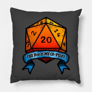 The D20 is my co-pilot Pillow