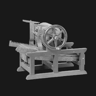 Patent Model for a Flatbed Cylinder Printing Press T-Shirt