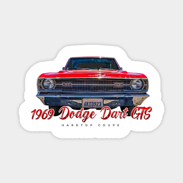 1969 Dodge Dart GTS Hardtop Coupe Magnet by Gestalt Imagery