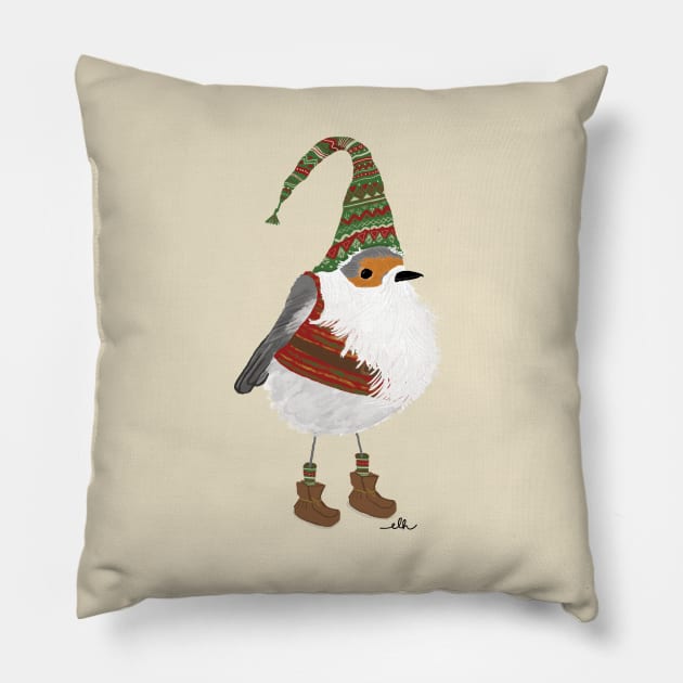 Swedish Tomte Pillow by EmilyLaurelHarris