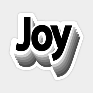 Joy Retro Typography Edition Magnet