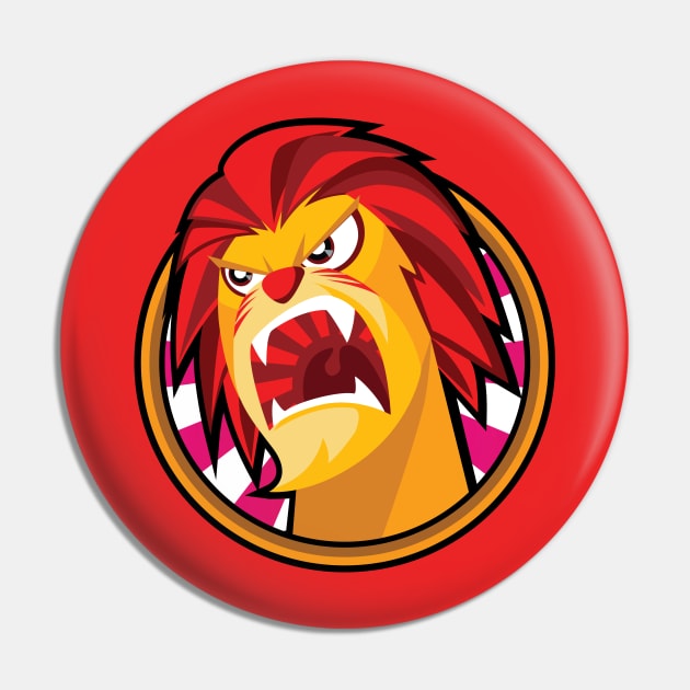 Fury Lion Pin by zoneo