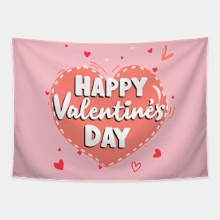 Happy Valentines Day Tapestry