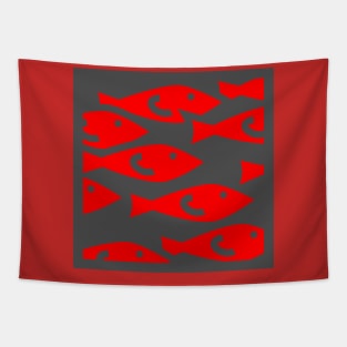 fish fiso red Tapestry