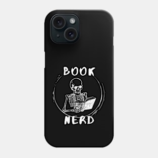 Book Nerd Skeleton Phone Case