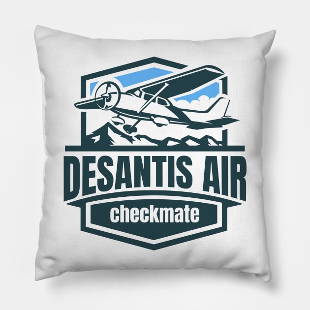 Desantis Air, Ron Desantis Florida's governor Pillow by laverdeden