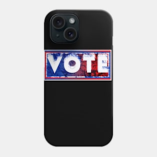 Vote election 2024 red white blue batik style abortion rights Phone Case