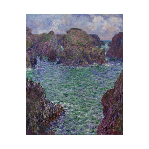 Port-Goulphar, Belle-Ile by Claude Monet by Classic Art Stall