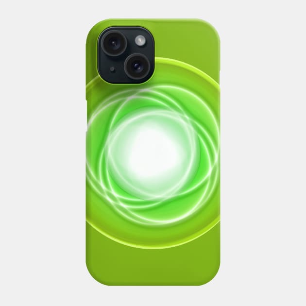 Space abstract planet green Phone Case by carolsalazar